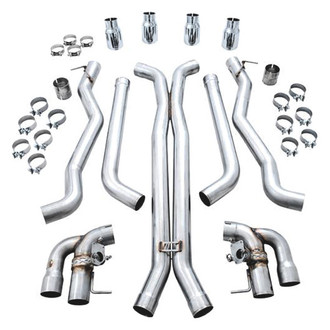 AWE Tuning® - SwitchPath™ 304 SS Cat-Back Exhaust System with Quad Rear Exit