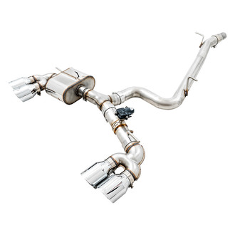 AWE Tuning® - SwitchPath™ 304 SS Exhaust System with Quad Rear Exit