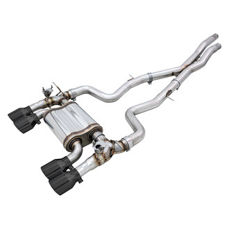 AWE Tuning® - SwitchPath™ 304 SS Cat-Back Exhaust System with Quad Rear Exit