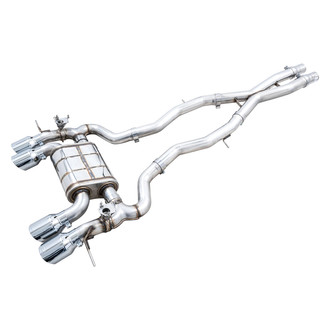 AWE Tuning® - SwitchPath™ 304 SS Cat-Back Exhaust System with Quad Rear Exit