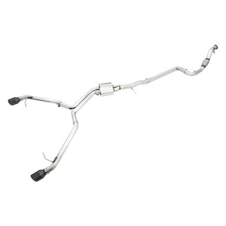 AWE Tuning® 3020-33026 - Track Edition™ 304 SS Dual Outlet Header-Back Exhaust System with Split Rear Exit