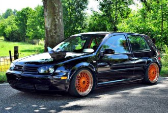 EX10 Orange Polished Lip VW Golf