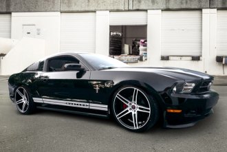 EX12 Gloss Black Machined Face Ford Mustang