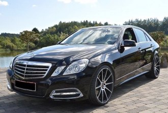 EX16 Gloss Black Machined Face Barrel Mercedes Benz Sedan