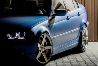 EX18 Gloss Silver Brushed Face BMW E46