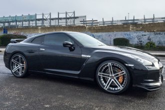 EX20 Black Machined Face Barrel Nissan GTR