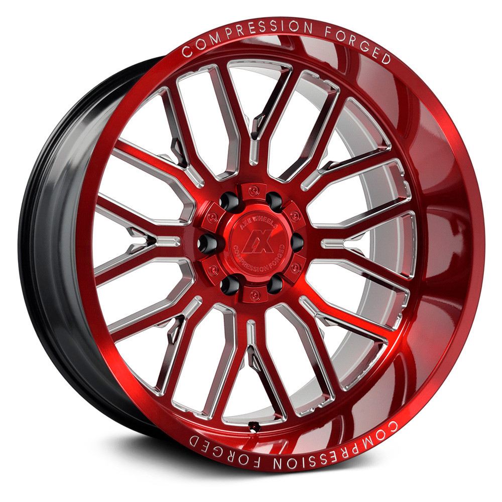 AXE® AX6.2 COMPRESSION FORGED Wheels - Candy Red with Milled