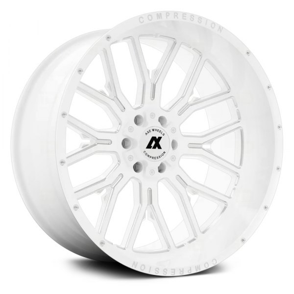 AXE® - AX6.3 COMPRESSION FORGED Gloss White with Milled Accents