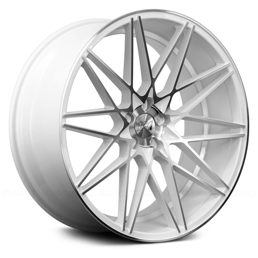 1AV® ZX4 Wheels - Gloss White with Machined Face Rims 