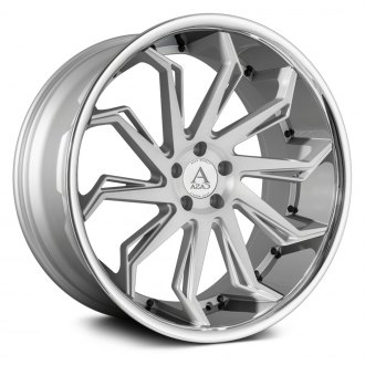 AZAD® - AZ1101 Brushed Silver and Chrome SS Lip