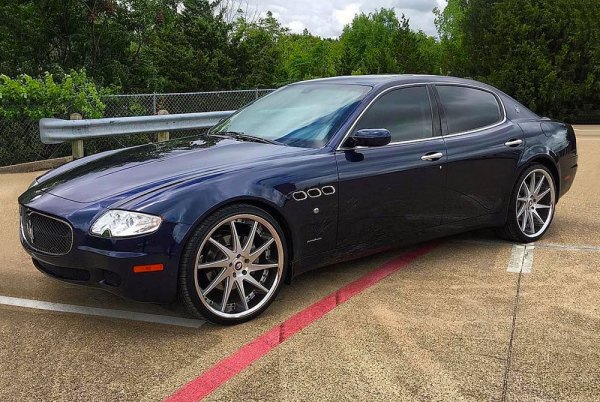 AZAD® AZ23 Wheels - Brushed Silver with Chrome SS Lip Rims