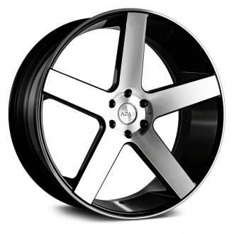 AZAD® AZ5198 Wheels - Black with Machined Face Rims