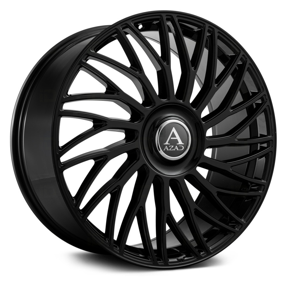 AZAD® AZ717 Wheels - Gloss Black with Floating Cap Rims