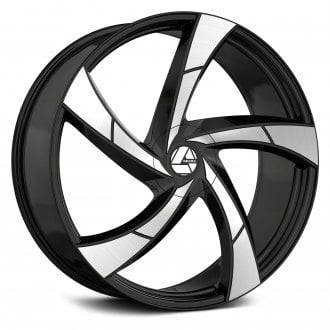 AZARA® - AZA-524 Gloss Black with Machined Face