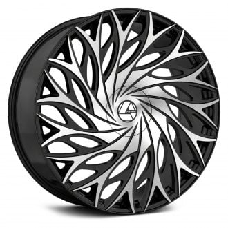 AZARA® - AZA-525 Gloss Black with Machined Face
