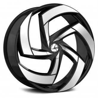 AZARA® - AZA-530 Gloss Black with Machined Face