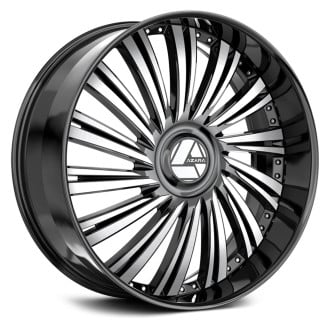 AZARA® AZX-102 Wheels - Gloss Black with Machined Face Rims