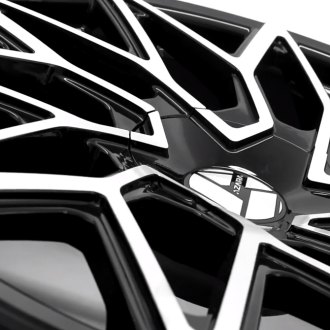Azara® - AZA-511 Gloss Black Machined Close Up