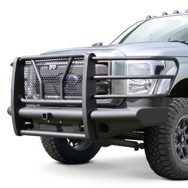 Back Road® - Pipe Force Series Full Width Front HD Black Powder Coated Bumper