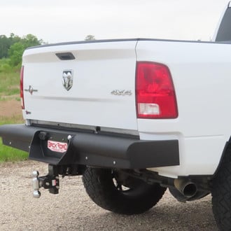 Back Road® - Pipe Force Series Full Width Black Powder Coat Rear HD Bumper