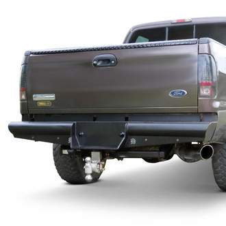 Back Road® - Pipe Force Series Full Width Black Powder Coated Rear HD Bumper