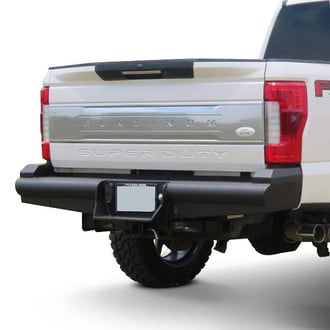 Back Road® - Pipe Force Series Full Width Black Powder Coated Rear HD Bumper