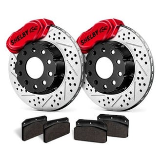 Baer® - SS4 Plus Deep Stage Drilled and Slotted Front Brake System