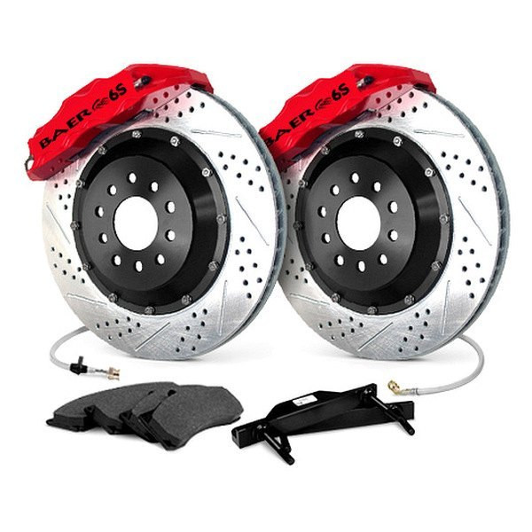 Baer® 4262096R - Extreme Plus Drilled and Slotted Rear Brake System