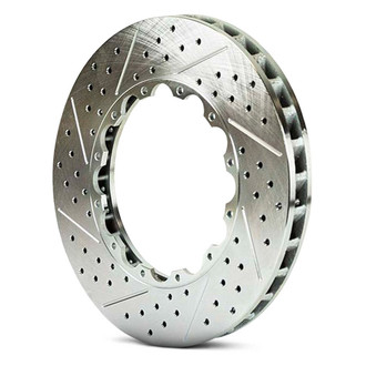 Baer® - Replacement Drilled and Slotted 2-Piece Front Driver Side Brake Rotor Ring for ES+2 Brake Systems