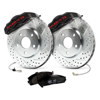 Baer® - Track4 Drum-to-Disc Drilled and Slotted Conversion Brake System