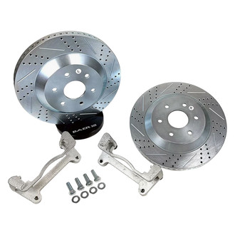 Baer® - BIG Claw Drilled and Slotted 1-Piece Rear Brake Rotor Kit