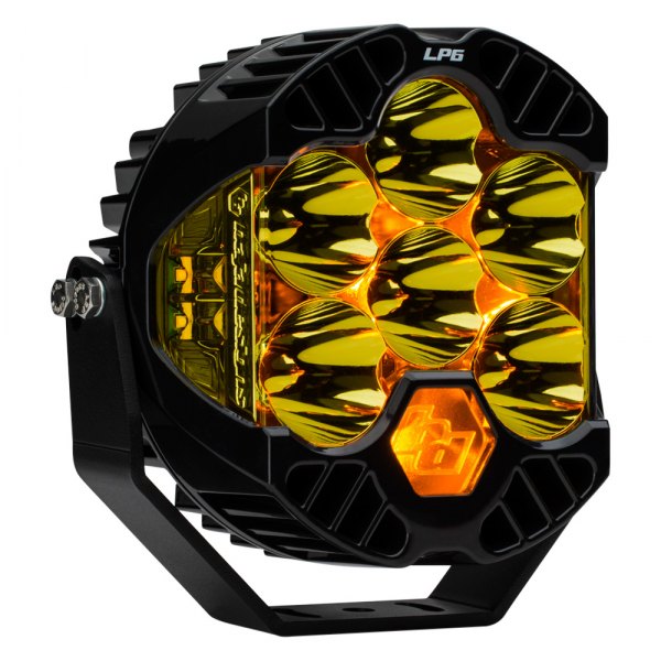 Baja Designs® - LP6 Pro™ 6" 90W/4.14W Round Spot Beam Amber LED Light