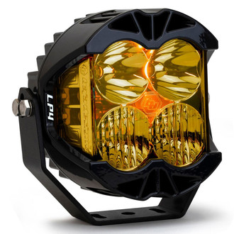 Baja Designs® - LP4 Pro™ 5.1" 60W/4.83W Round Driving/Combo Beam Amber LED Light, with Amber DRL