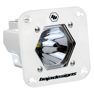 Baja Designs® - S1™ Flush Mount 2.1" 20W Square White Housing Work/Scene Beam LED Light