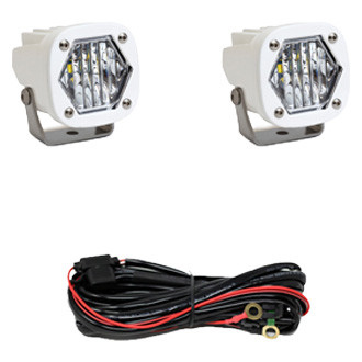 Baja Designs® - S1™ 2.1" 2x20W Square White Housing Wide Cornering Beam LED Lights