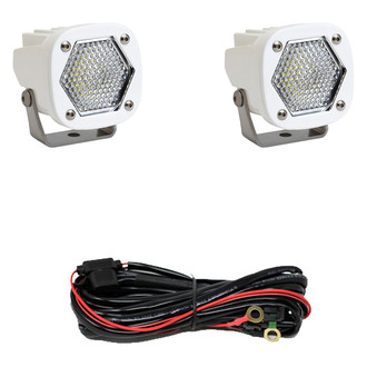 Baja Designs® - S1™ 2.1" 2x20W Square White Housing Work/Scene Beam LED Lights
