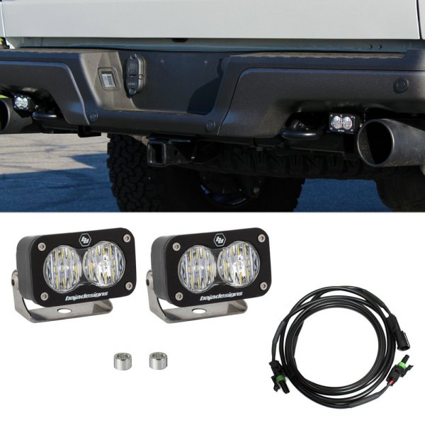 Baja Designs® - Rear Bumper S2 Sport™ 3"x2" 2x12W Wide Cornering Beam LED Light Kit