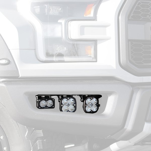 Baja Designs® - Fog Light Location Squadron™ and S2 Unlimited™ 2x40W Racer Spot Beam LED Light Kit
