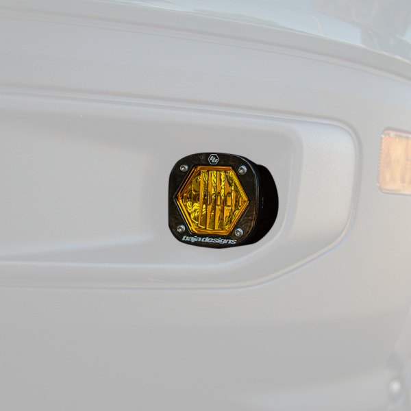 Baja Designs® - Fog Light Location S1™ 2.1" 2x20W Square Wide Cornering Beam LED Light Kit, Ford Bronco