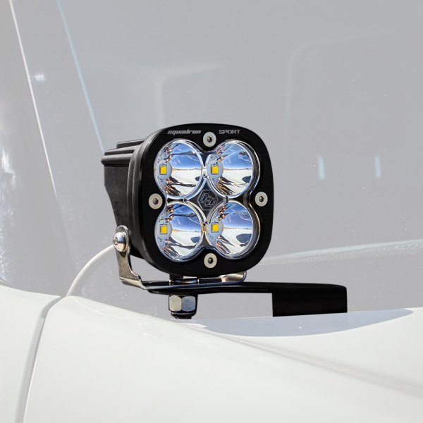 Baja Designs® - A-Pillar Squadron Pro™ 3" 2x40W Square Spot Beam LED Light Kit, Ford Bronco