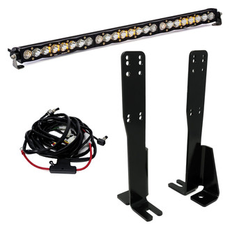 Baja Designs® - Grille Mounted S8™ 30" 180W Driving/Combo Beam LED Light Bar Kit with Amber Backlight
