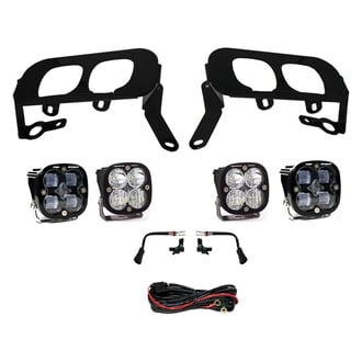 Baja Designs® - Fog Light Location Mounted Squadron Sport™ and Squadron SAE™ 3" 2x26W/2x22W Square Driving/Combo Beam LED Light Kit