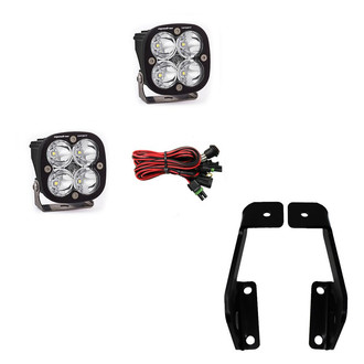 Baja Designs® - A-Pillar Mounted Squadron Pro™ 3" 2x40W Square Driving/Combo Beam LED Lights Kit