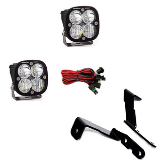 Baja Designs® - A-Pillar Mounted Squadron Sport™ 3" 2x26W Square Driving/Combo Beam LED Lights Kit