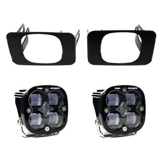 Baja Designs® - Fog Light Location Mounted Squadron SAE™ 3.1" 2x22W Square Wide Cornering Beam LED Light Kit