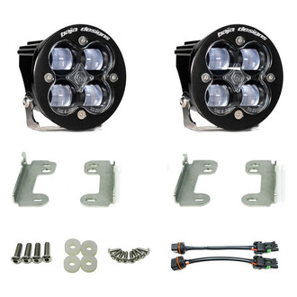 Baja Designs® - Fog Light Location Mounted Squadron-R SAE™ 2x22W Round Wide Cornering Beam LED Light Kit
