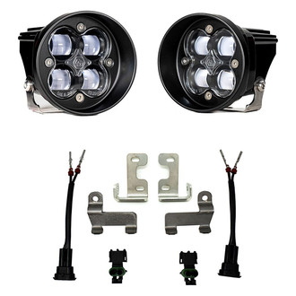 Baja Designs® - Fog Light Location Mounted Squadron-R SAE™ 3.07" 2x29W Round Wide Cornering Beam LED Light Kit