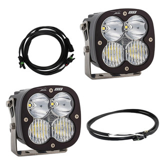 Baja Designs® - Bumper Mounted XL80™ 4.4" 2x80W Square Driving/Combo Beam LED Light Kit, with Upfitter