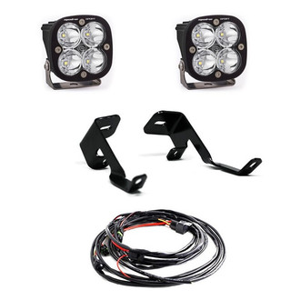 Baja Designs® - A-Pillar Mounted Squadron Pro™ 3" 2x40W Square Spot Beam LED Light Kit