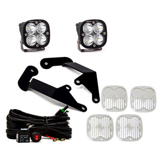 Baja Designs® - A-Pillar Mounted Squadron Pro™ 3" 2x40W Square Spot Beam LED Light Kit